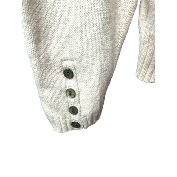 Eddie Bauer Women’s Sweater XXL Pink Cotton Blend Pullover Crewneck Button Cuffs - Picture 3 of 6